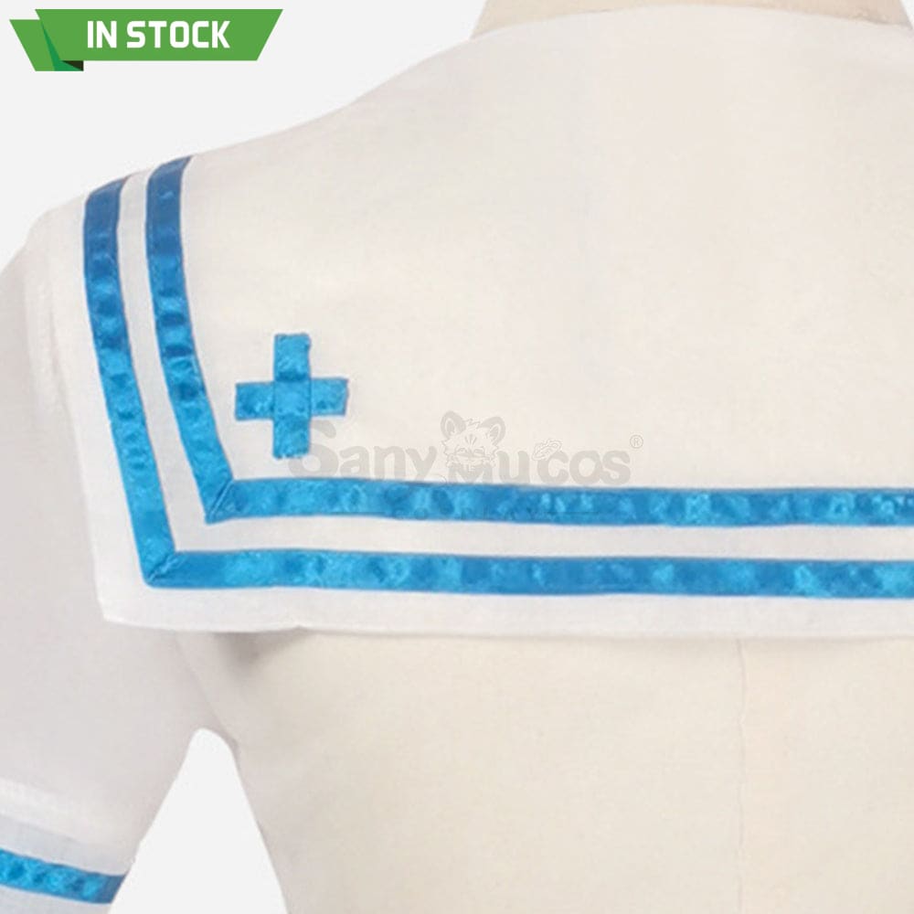 【In Stock】Anime Re Zero Cosplay Rem Sailor Swimsuit Costume Costumes