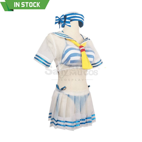 【In Stock】Anime Re Zero Cosplay Rem Sailor Swimsuit Costume Costumes