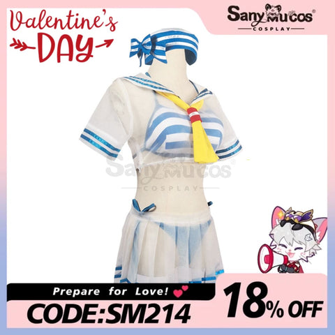 【In Stock】Anime Re Zero Cosplay Rem Sailor Swimsuit Costume Costumes