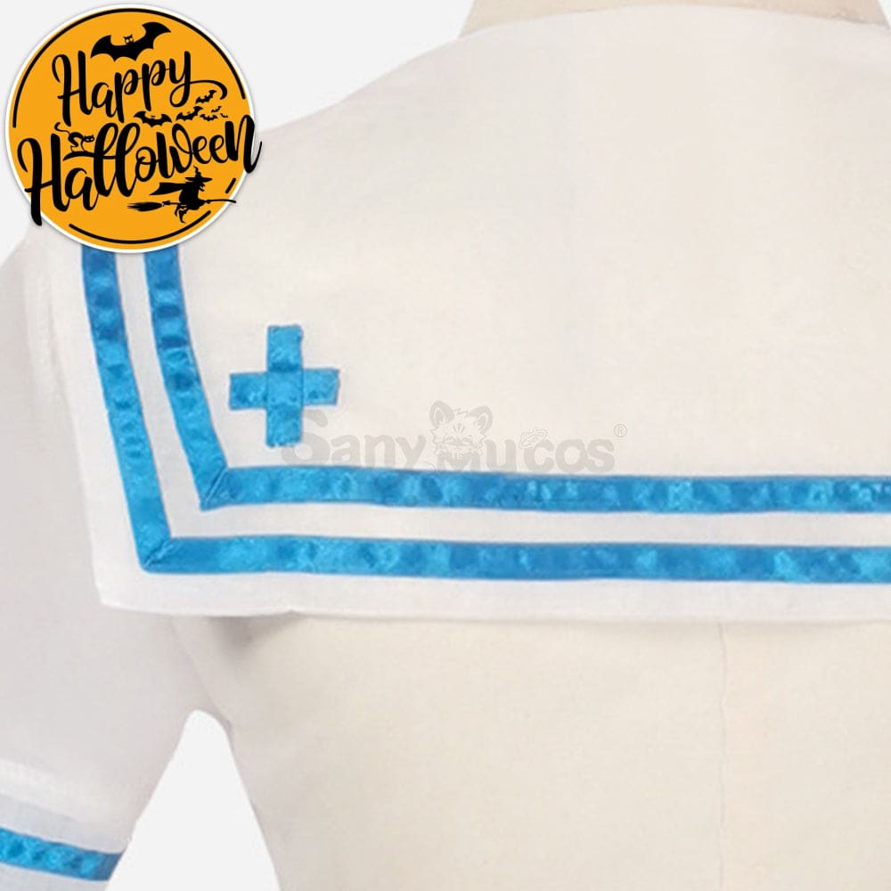 【In Stock】Anime Re Zero Cosplay Rem Sailor Swimsuit Costume Costumes