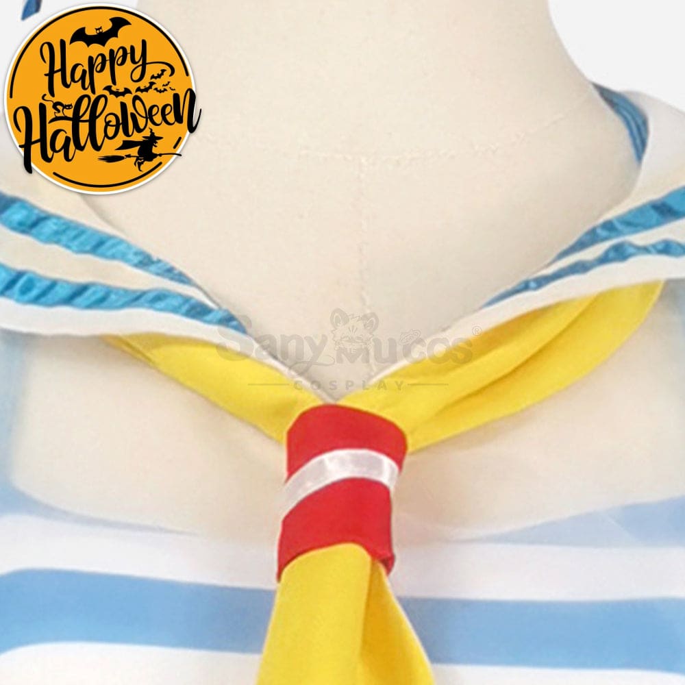 【In Stock】Anime Re Zero Cosplay Rem Sailor Swimsuit Costume Costumes