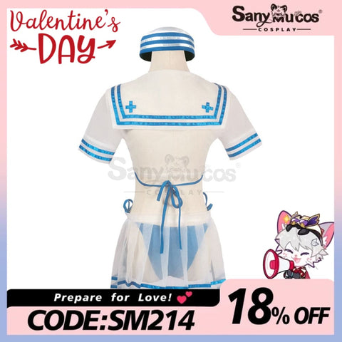 【In Stock】Anime Re Zero Cosplay Rem Sailor Swimsuit Costume Costumes