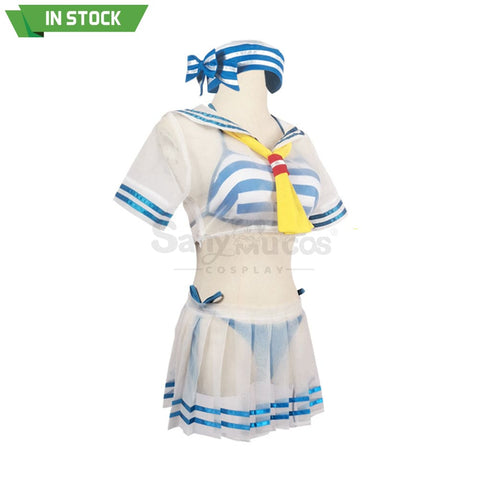 【In Stock】Anime Re Zero Cosplay Rem Sailor Swimsuit Costume Costumes