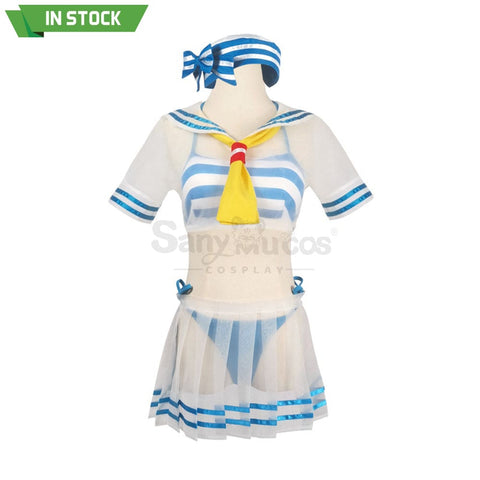 【In Stock】Anime Re Zero Cosplay Rem Sailor Swimsuit Costume Costumes