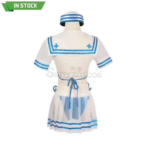 【In Stock】Anime Re Zero Cosplay Rem Sailor Swimsuit Costume Costumes