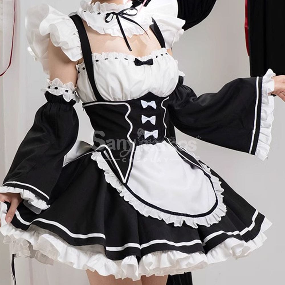 【In Stock】Anime Re Zero Rem Rame Cosplay Women Cheongsam Dress Premium Edition Cosplay Costumes