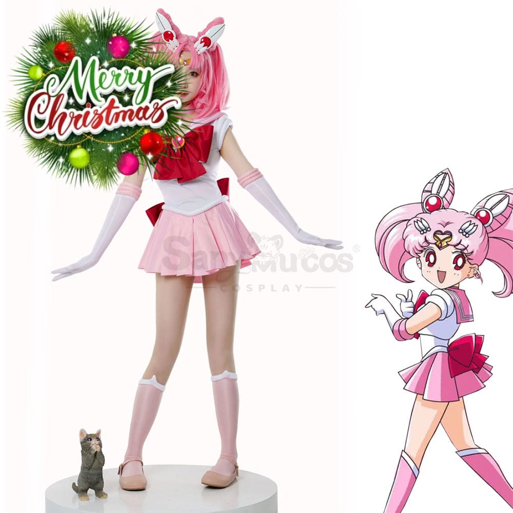 【In Stock】Anime Sailor Moon Cosplay Chibi Chibiusa Tsukino Battle Suit Costume Premium Edition