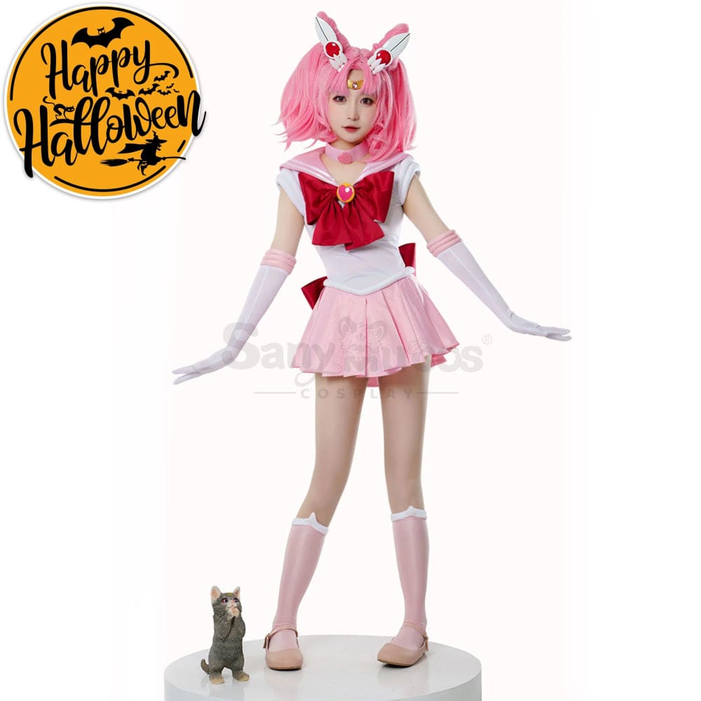 【In Stock】Anime Sailor Moon Cosplay Chibi Chibiusa Tsukino Battle Suit Costume Premium Edition