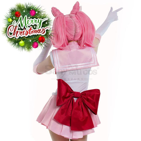 【In Stock】Anime Sailor Moon Cosplay Chibi Chibiusa Tsukino Battle Suit Costume Premium Edition