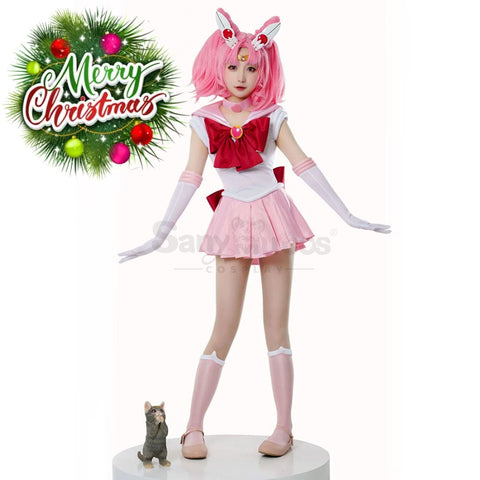 【In Stock】Anime Sailor Moon Cosplay Chibi Chibiusa Tsukino Battle Suit Costume Premium Edition