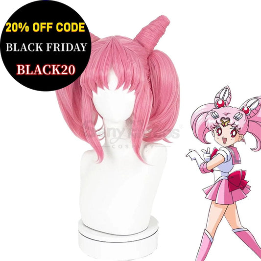 【In Stock】Anime Sailor Moon Cosplay Child Chibi Chibiusa Tsukino Wig Wigs 1000