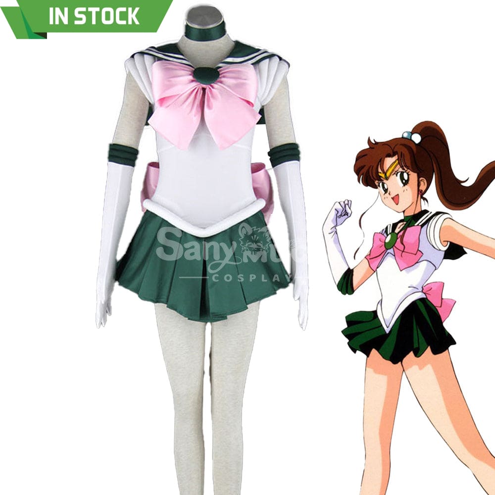 【In Stock】Anime Sailor Moon Cosplay Jupiter Makoto Kino Battle Suit Costume Costumes
