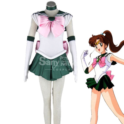 【In Stock】Anime Sailor Moon Cosplay Jupiter Makoto Kino Battle Suit Costume Costumes