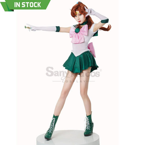 【In Stock】Anime Sailor Moon Cosplay Jupiter Makoto Kino Battle Suit Costume Premium Edition Costumes