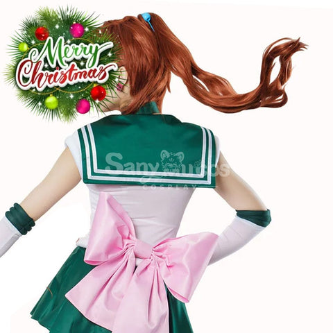 【In Stock】Anime Sailor Moon Cosplay Jupiter Makoto Kino Battle Suit Costume Premium Edition Costumes