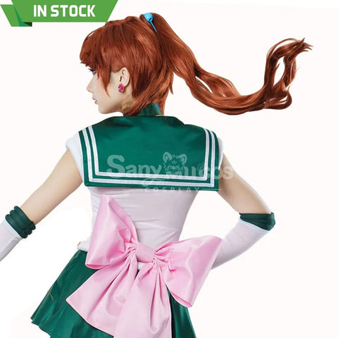 【In Stock】Anime Sailor Moon Cosplay Jupiter Makoto Kino Battle Suit Costume Premium Edition Costumes