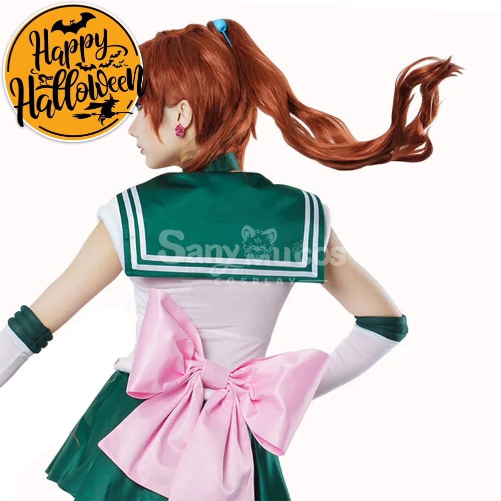 【In Stock】Anime Sailor Moon Cosplay Jupiter Makoto Kino Battle Suit Costume Premium Edition Costumes