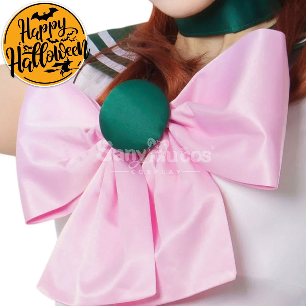 【In Stock】Anime Sailor Moon Cosplay Jupiter Makoto Kino Battle Suit Costume Premium Edition Costumes