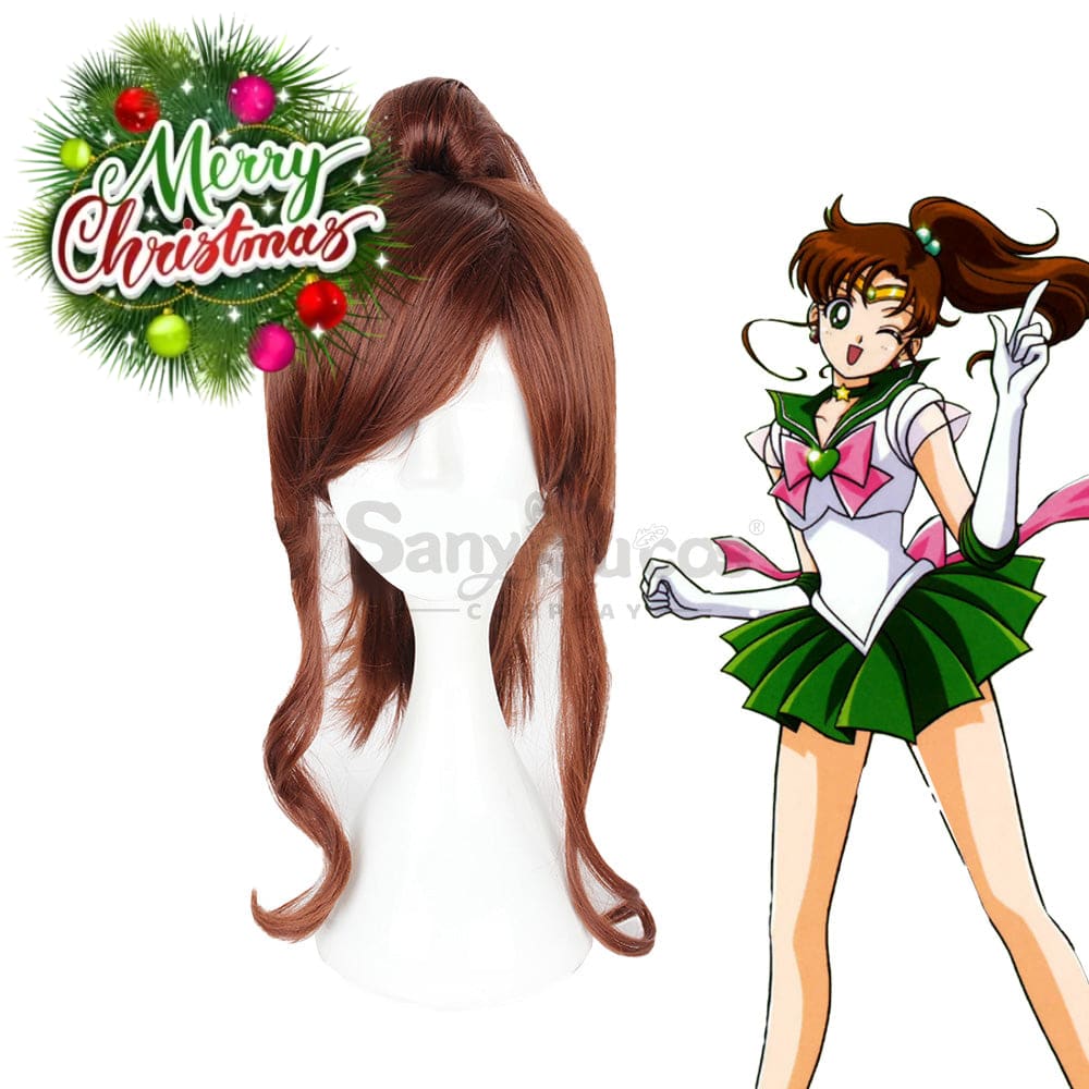 【In Stock】Anime Sailor Moon Cosplay Jupiter Makoto Kino Wig Wigs