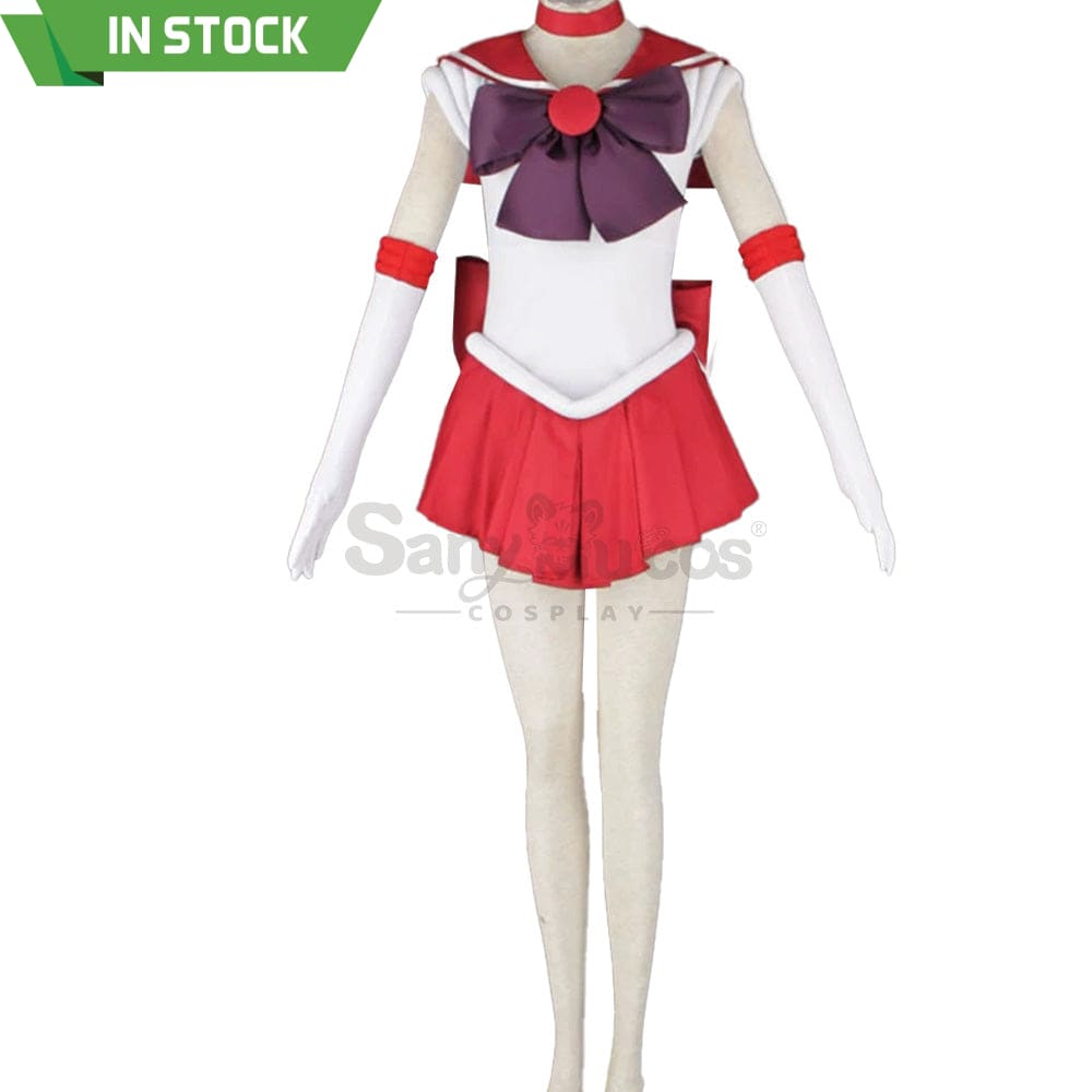 【In Stock】Anime Sailor Moon Cosplay Mars Rei Hino Battle Suit Costume Costumes