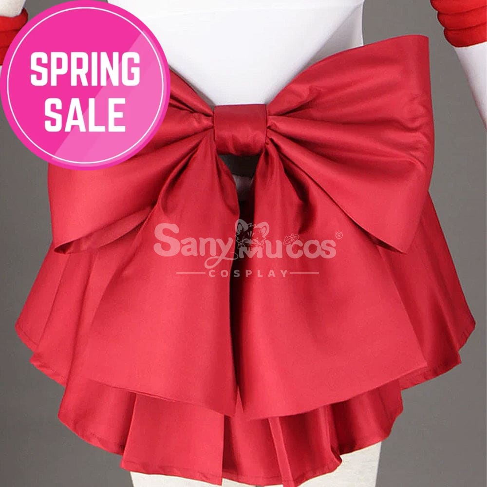 【In Stock】Anime Sailor Moon Cosplay Mars Rei Hino Battle Suit Costume Costumes