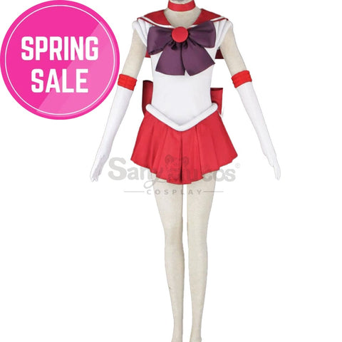 【In Stock】Anime Sailor Moon Cosplay Mars Rei Hino Battle Suit Costume Costumes