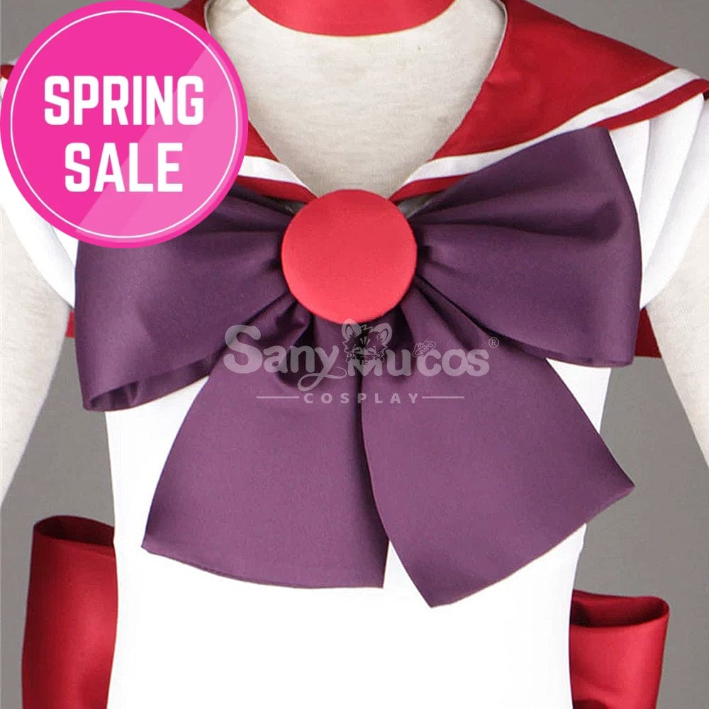 【In Stock】Anime Sailor Moon Cosplay Mars Rei Hino Battle Suit Costume Costumes