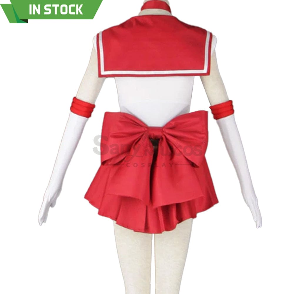 【In Stock】Anime Sailor Moon Cosplay Mars Rei Hino Battle Suit Costume Costumes