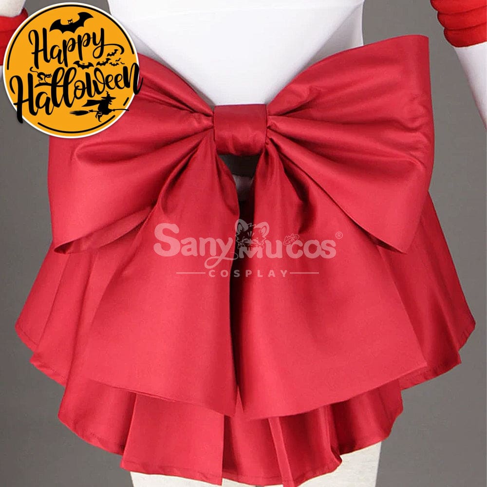 【In Stock】Anime Sailor Moon Cosplay Mars Rei Hino Battle Suit Costume Costumes