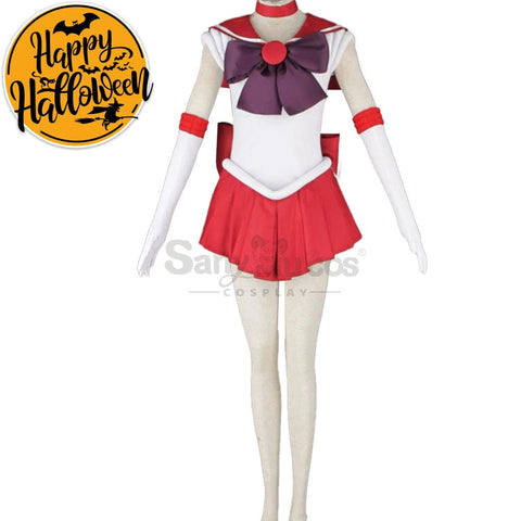 【In Stock】Anime Sailor Moon Cosplay Mars Rei Hino Battle Suit Costume Costumes