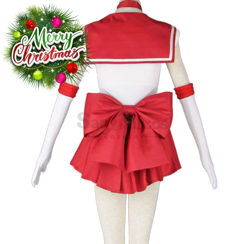 【In Stock】Anime Sailor Moon Cosplay Mars Rei Hino Battle Suit Costume Costumes