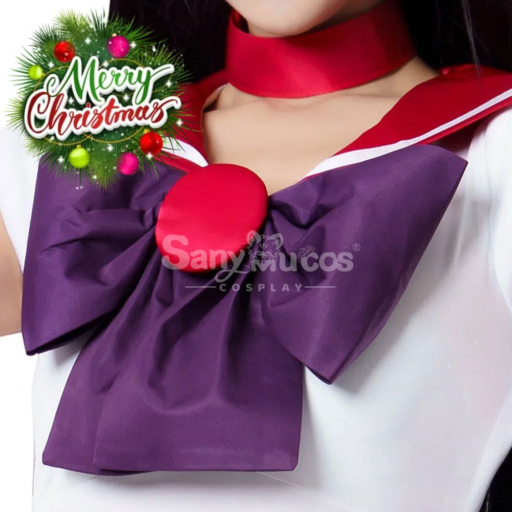 【In Stock】Anime Sailor Moon Cosplay Mars Rei Hino Battle Suit Costume Premium Edition Costumes