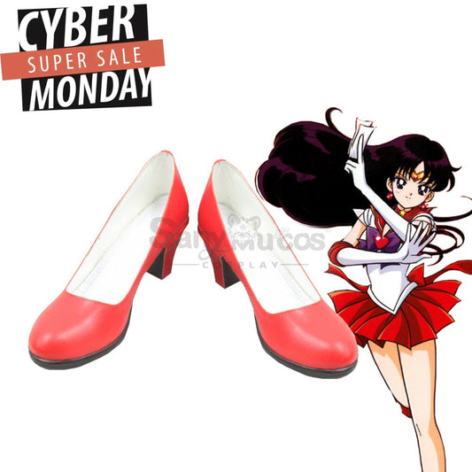 【In Stock】Anime Sailor Moon Cosplay Mars Rei Hino Shoes Boots 1000