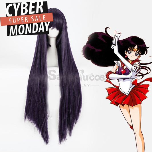 【In Stock】Anime Sailor Moon Cosplay Mars Rei Hino Wig Wigs 1000