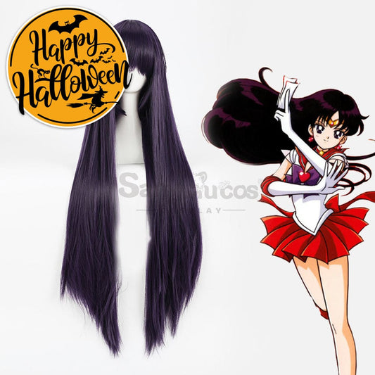 【In Stock】Anime Sailor Moon Cosplay Mars Rei Hino Wig Wigs 1000