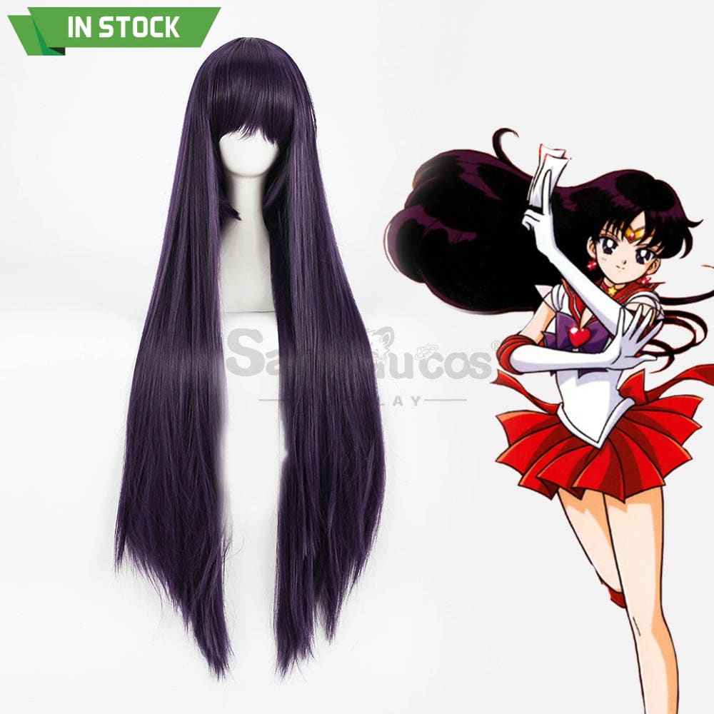 【In Stock】Anime Sailor Moon Cosplay Mars Rei Hino Wig Wigs