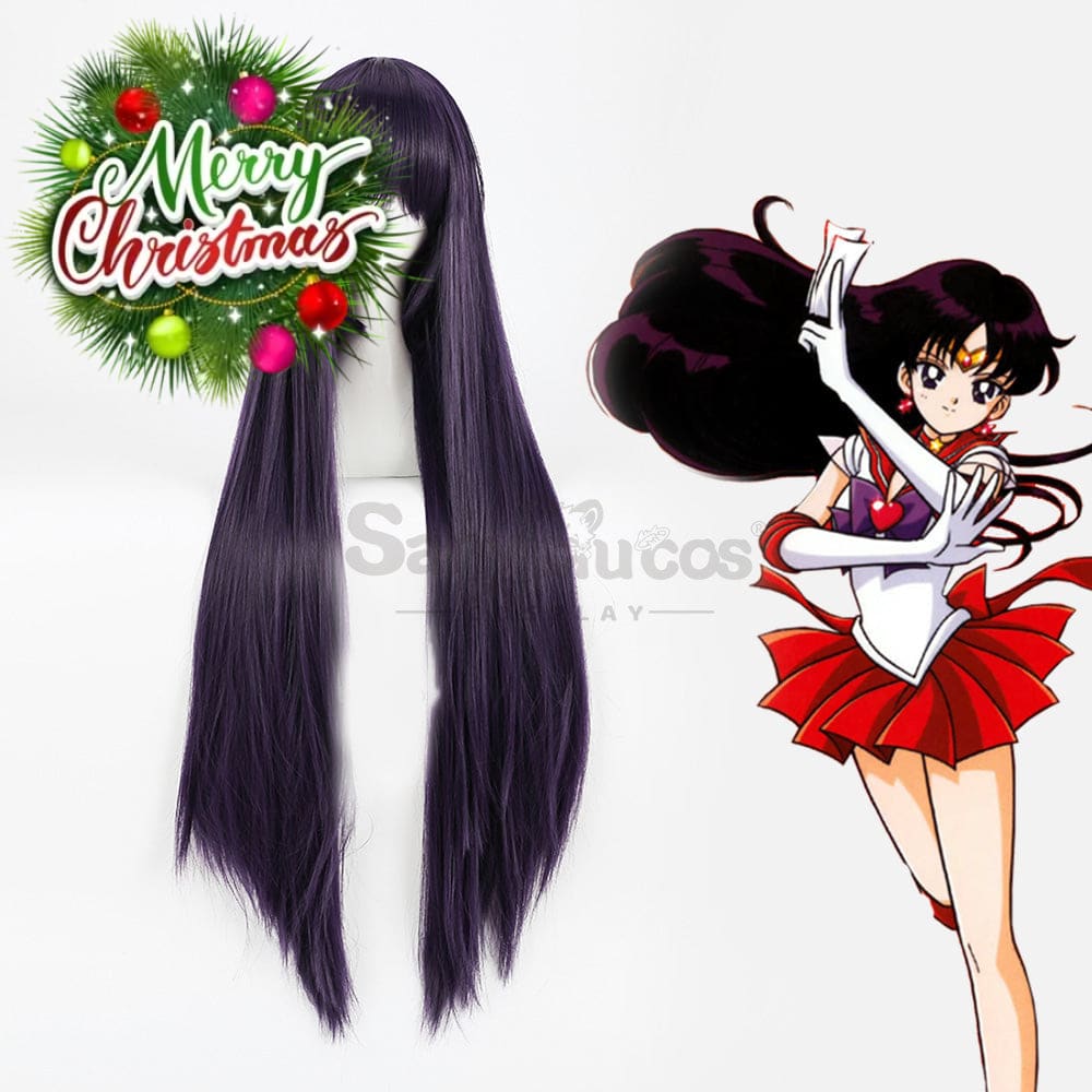 【In Stock】Anime Sailor Moon Cosplay Mars Rei Hino Wig Wigs