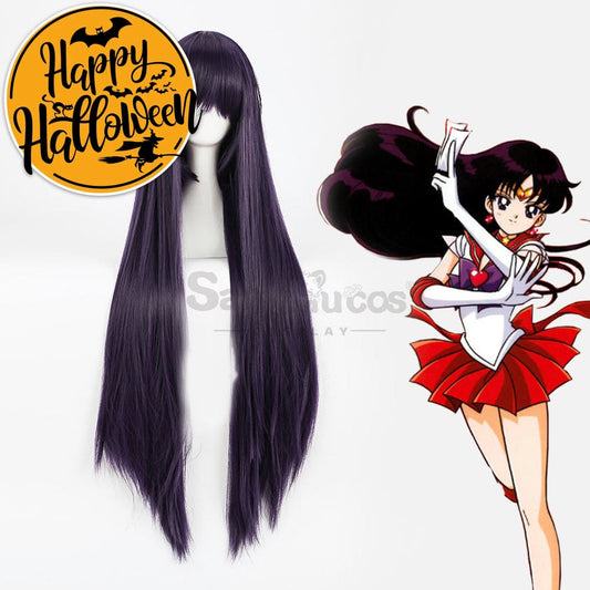 【In Stock】Anime Sailor Moon Cosplay Mars Rei Hino Wig Wigs 1000