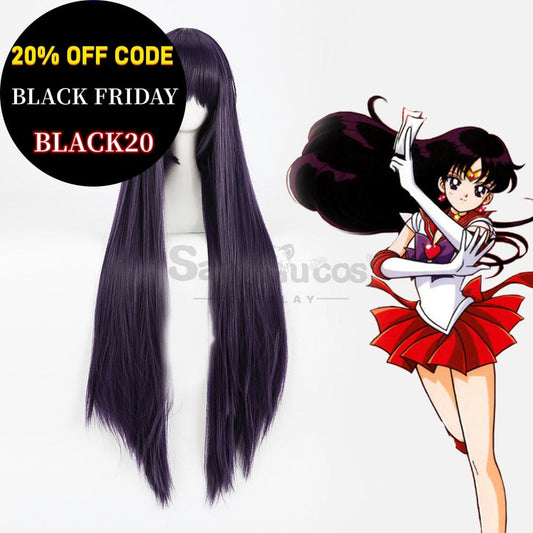 【In Stock】Anime Sailor Moon Cosplay Mars Rei Hino Wig Wigs 1000