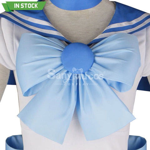 【In Stock】Anime Sailor Moon Cosplay Mercury Ami Mizuno Battle Suit Costume Costumes