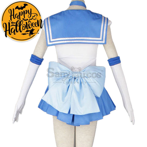 【In Stock】Anime Sailor Moon Cosplay Mercury Ami Mizuno Battle Suit Costume Costumes