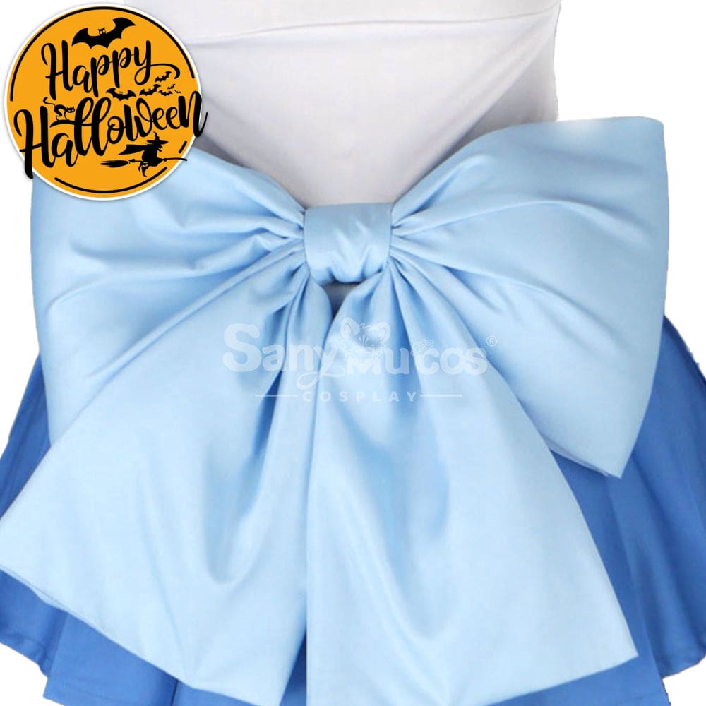 【In Stock】Anime Sailor Moon Cosplay Mercury Ami Mizuno Battle Suit Costume Costumes