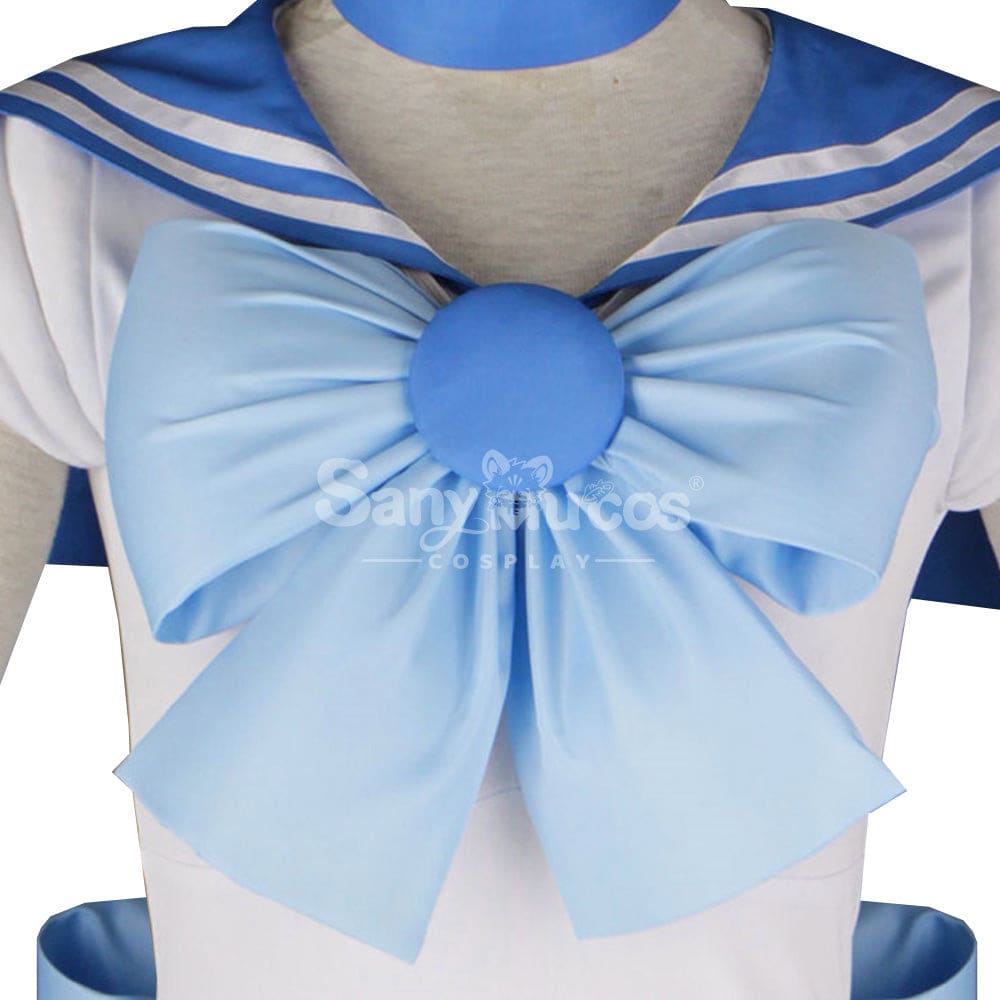 【In Stock】Anime Sailor Moon Cosplay Mercury Ami Mizuno Battle Suit Costume Costumes