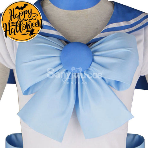 【In Stock】Anime Sailor Moon Cosplay Mercury Ami Mizuno Battle Suit Costume Costumes