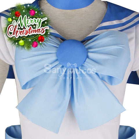 【In Stock】Anime Sailor Moon Cosplay Mercury Ami Mizuno Battle Suit Costume Costumes