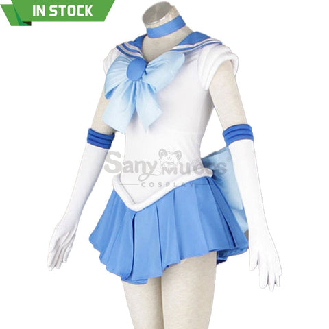 【In Stock】Anime Sailor Moon Cosplay Mercury Ami Mizuno Battle Suit Costume Costumes