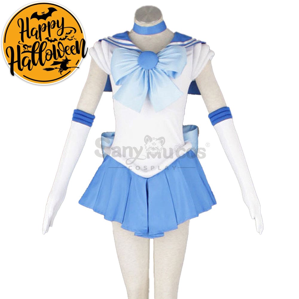 【In Stock】Anime Sailor Moon Cosplay Mercury Ami Mizuno Battle Suit Costume Costumes