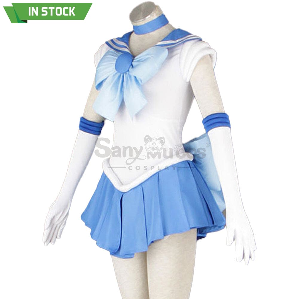 【In Stock】Anime Sailor Moon Cosplay Mercury Ami Mizuno Battle Suit Costume Costumes