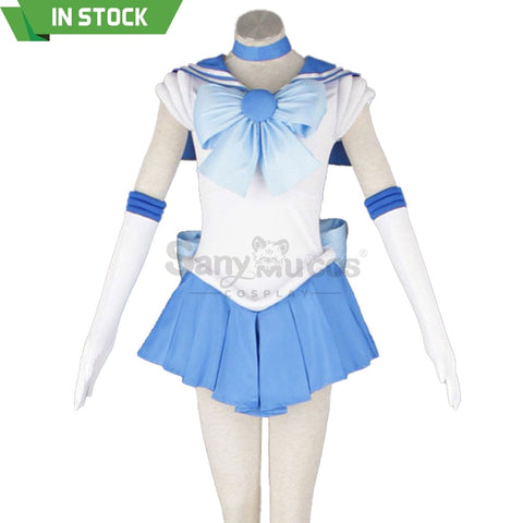 【In Stock】Anime Sailor Moon Cosplay Mercury Ami Mizuno Battle Suit Costume Costumes