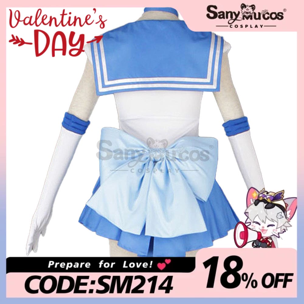 【In Stock】Anime Sailor Moon Cosplay Mercury Ami Mizuno Battle Suit Costume Costumes